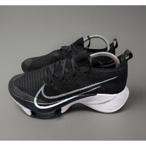 Nike Air Zoom Tempo NEXT% Flyknit Mens Size 8 Black White CI9923-005 Preowned